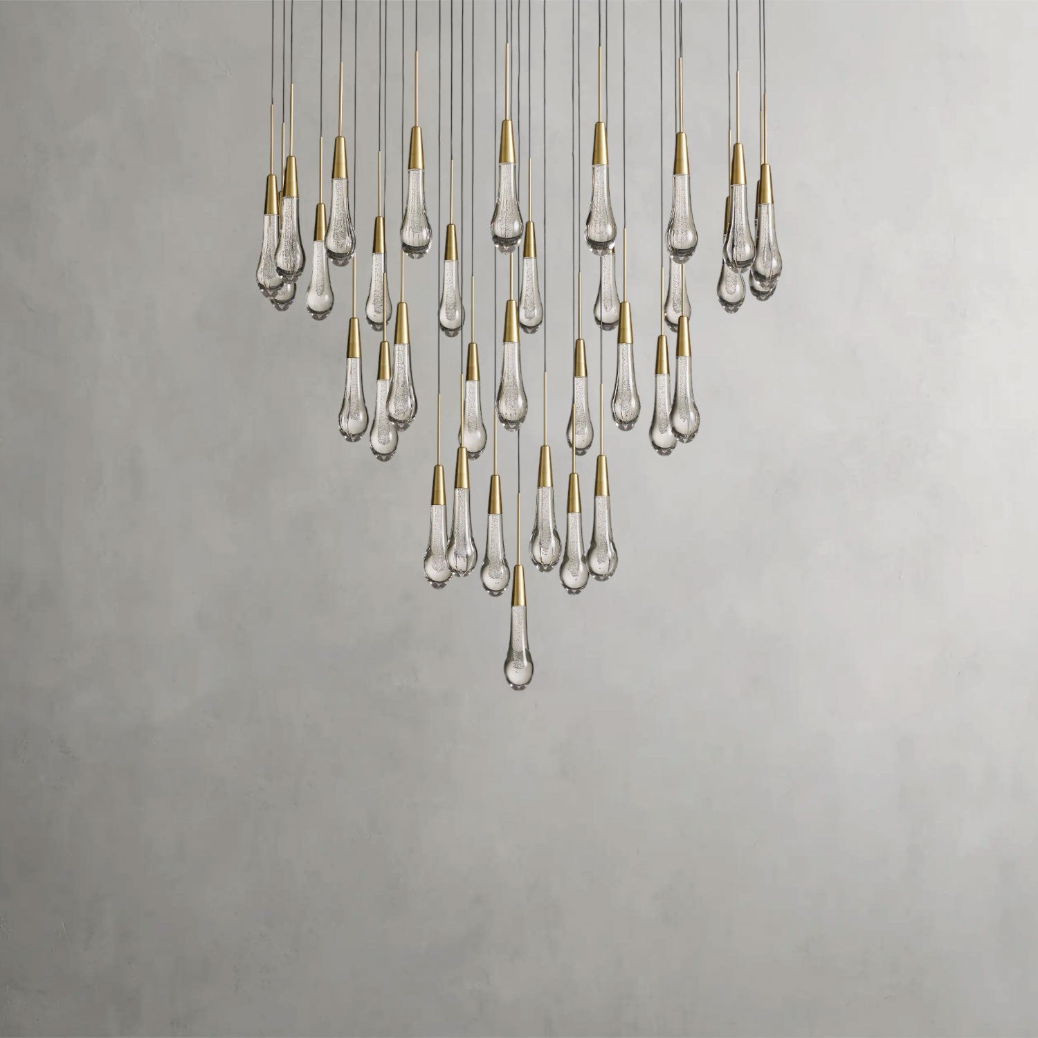 Soltaire Round Chandelier 17", 24", 36", 58"